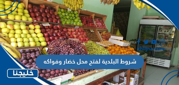 شروط البلدية لفتح محل خضار وفواكه