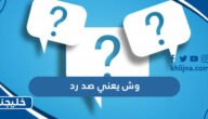 وش يعني صد رد