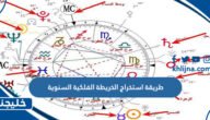 طريقة استخراج الخريطة الفلكية السنوية
