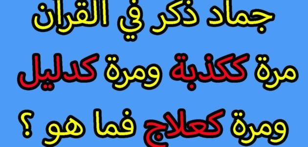 ما هو الجماد الذي ذكر في القران – خليجنا نت