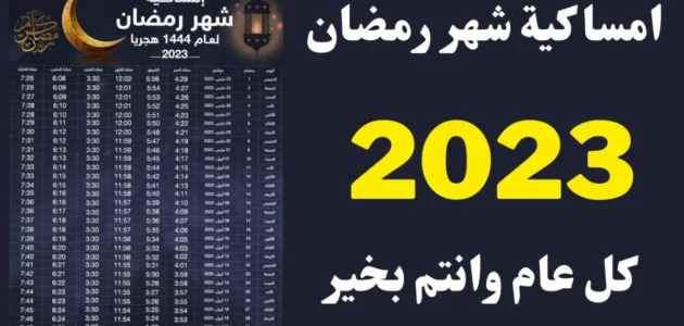 وقت الامساك في الكويت رمضان 2023 – 1444 الساعة كم