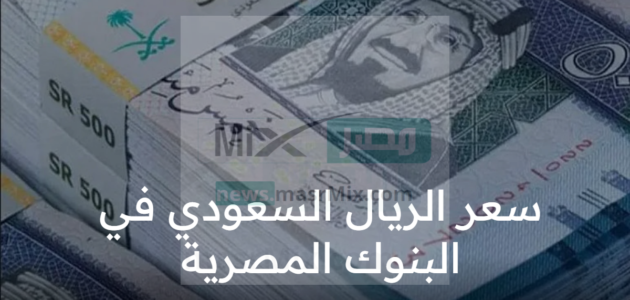 اسعار الريال السعودي في البنوك المصرية اليوم الثلاثاء 25 أبريل 2023
