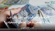 تنفيذاً للأوامر الملكية .. كم مبلغ حساب المواطن لكل فرد بالزيادة؟ “وزارة الموارد” تُجيب