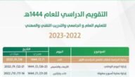 متى تنتهي الدراسه في رمضان 1444 للمدارس والجامعات