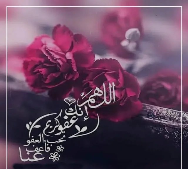 اللهم انك عفو كريم تحب العفو فاعف عنا