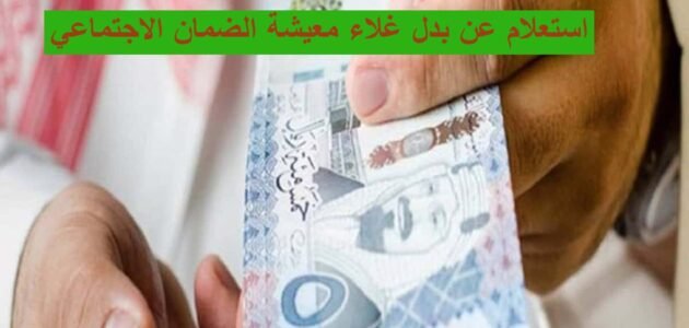 استعلام عن بدل غلاء معيشة الضمان الاجتماعي