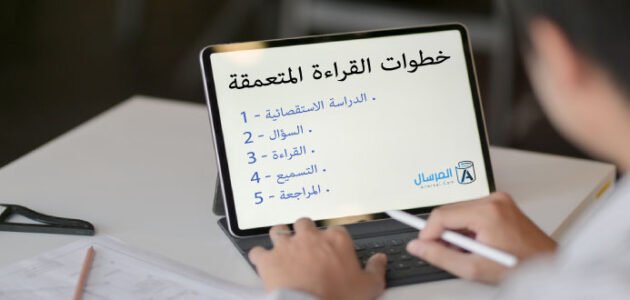 إحدى هذه العمليات الآتية ليست من خطوات القراءة المتعمقة