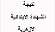 نتيجة الشهادة الابتدائية الأزهرية برقم الجلوس والاسم الترم الثاني