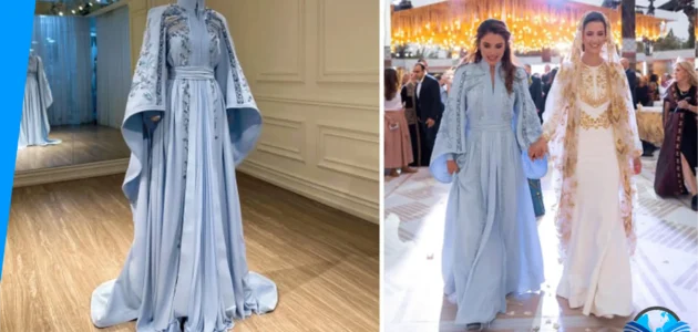 من هي مصممة فستان رجوة ال سيف وكم سعره