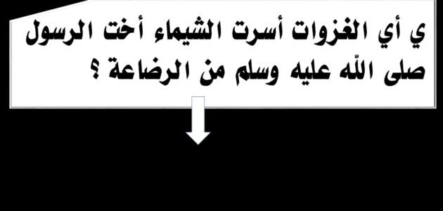 في اي الغزوات اسرت الشيماء اخت الرسول من الرضاعة – خليجنا 1 في اي الغزوات اسرت الشيماء اخت الرسول من الرضاعة – خليجنا
