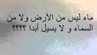 ما هو الماء الذي لم ينزل من السماء ولم يخرج من الارض