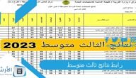 رابط نتائج ثالث متوسط 2023 نتائج الثالث متوسط 2023 الوزاري