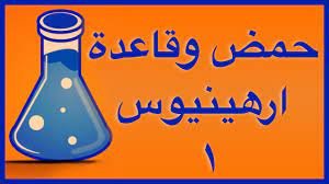 نموذج أرهينوس يكون الحمض هو المادة المانحة لأيون الهيدروجين ، القاعدة هي المادة المستقبلة لهذا الأيون