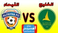 موعد مباراة الفيحاء والخليج في دوري روشن السعودي 2023
