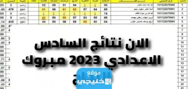 رابط استعلام نتائج السادس الاعدادي في العراق 2023 كل المحافظات بالرقم الامتحاني عبر وزارة التربية العراقية epedu.gov.iq