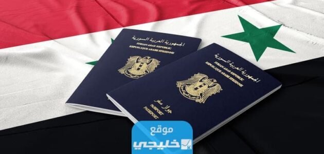 التسجيل على جواز السفر السوري 2023 حجز دور على المنصة الالكترونية syria-visa.sy passport