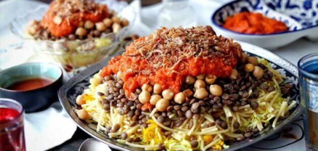 طريقة عمل الكشري المصري في المنزل بسهولة 1 طريقة عمل الكشري المصري في المنزل بسهولة