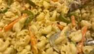 طريقة تحضير مكرونة بالدجاج والفلفل الرومي في دقائق