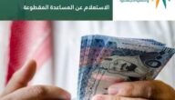 رابط التقديم في المساعدة المقطوعة.. مع كيفية التسجيل بالخطوات