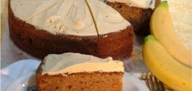 حضري كيكة الموز حلوى لذيذة وصحية