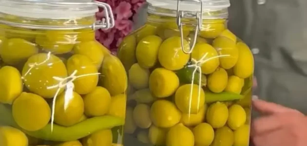 مخلل الليمون السريع باحلي خلطه وسر محلات الطرشي