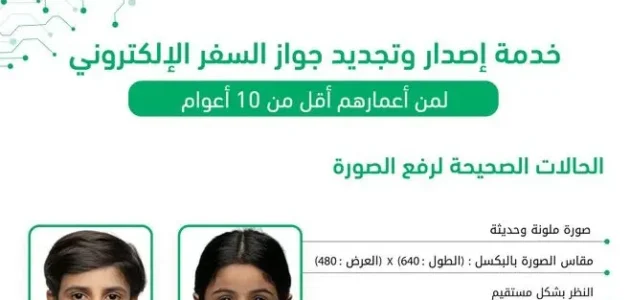 شروط تجديد جواز السفر للأطفال وليس لديهم بصمة ومدة استخراجه 1 شروط تجديد جواز السفر للأطفال وليس لديهم بصمة ومدة استخراجه