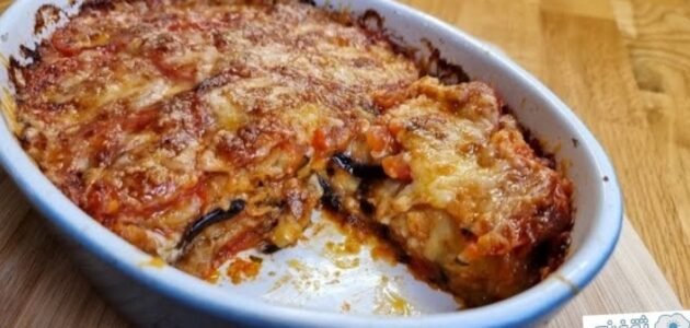 صينية باذنجان بالكوسة بطريقة سهلة وسريعة وشهية