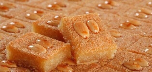 طريقة عمل بسبوسة العشر دقائق بسر في وقت قياسي وبمكونات بسيطة