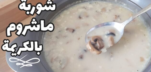طريقة عمل شوربة الماشروم بالكريمة مثل المطاعم