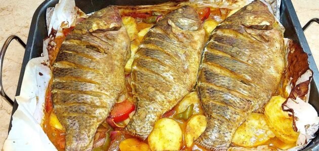طريقة عمل صينية السمك بالبطاطس في الفرن سهلة وطعمها روعة 1 طريقة عمل صينية السمك بالبطاطس في الفرن سهلة وطعمها روعة