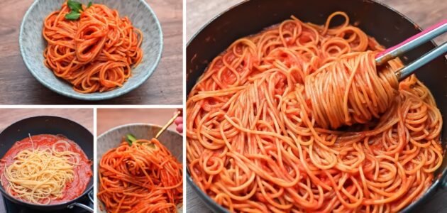 طريقة عمل مكرونة بالصلصة الحمراء مثل المطاعم الخمس نجوم