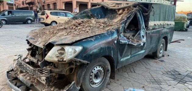 كم حصيلة زلزال المغرب 2023