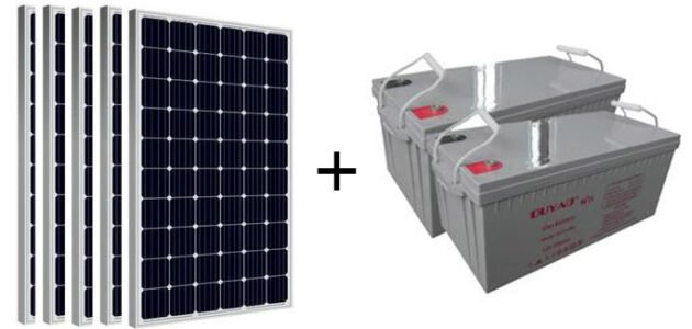 بطارية 200 أمبير كم تحتاج ألواح شمسية