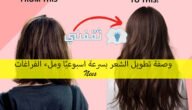 تطويل الشعر بسرعة اسبوعيًا وملء الفراغات| وصفة ب ٢٠ جنيه بس