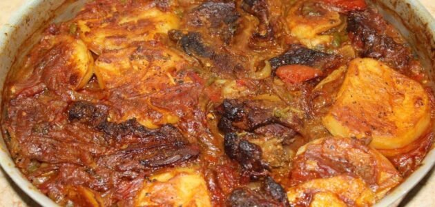 طريقة عمل صينية البطاطس الاقتصادية المصرية في الفرن