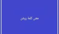 ما معنى الروشن في اللغة العربية واللهجة السعودية